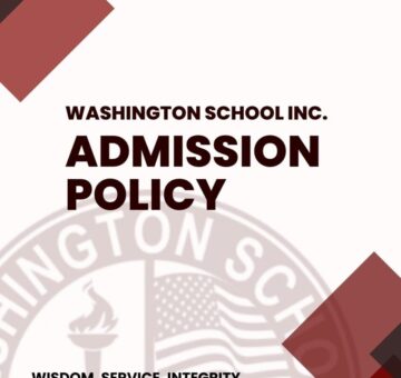 WASHINGTON SCHOOL ADMISSION POLICY